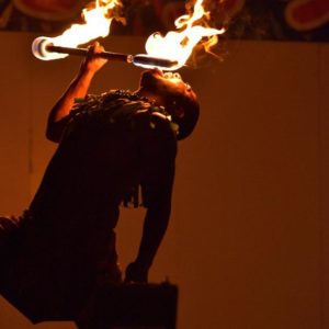 Te Marama TAHITI 金山のタヒチアンダンススタジオ-香恋の里　しもやま夏祭り　タヒチアンファイヤーショー